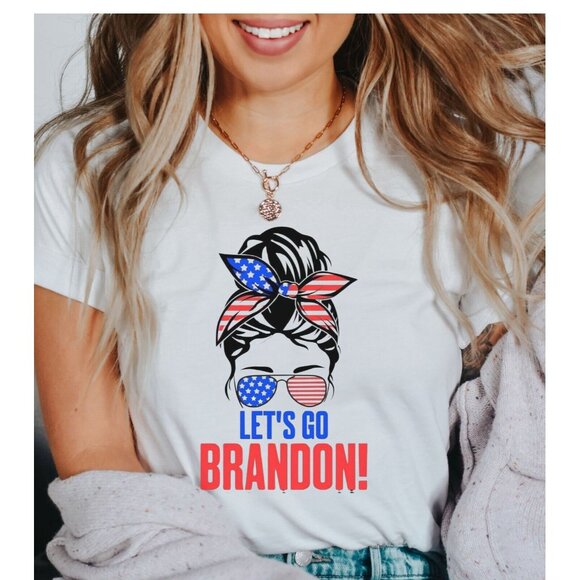 ssfleamarketonline Tops - Woman's Fun Lets Go Brandon T Shirt